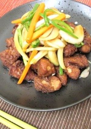 れんこんパウダーで!ささみの南蛮漬け-レシピのメイン写真
