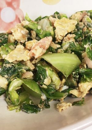 レタスと鮭の炒り卵(^-^)♪-レシピのメイン写真