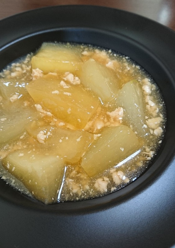 冬瓜と鶏ひき肉の煮物♪-レシピのメイン写真