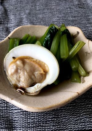 ルクエでホンビノスと小松菜の煮浸し-レシピのメイン写真