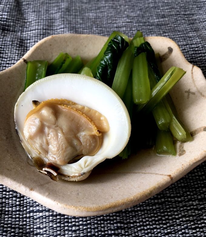 ルクエでホンビノスと小松菜の煮浸し-レシピのメイン写真