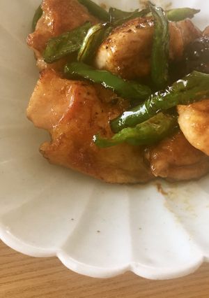 霜降り鶏肉とピーマンのかんたん甘辛炒め-レシピのメイン写真