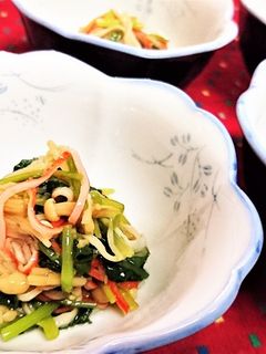 3分★簡単【三葉とカニカマのなめ茸和え】-レシピのメイン写真