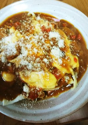 チーズカレーパスタ-レシピのメイン写真