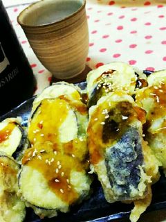 ナスの挟み揚げ 甘酢あんがけ-レシピのメイン写真