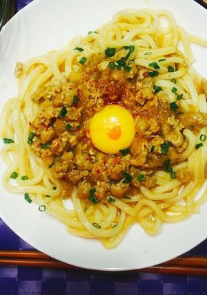 夏にぴったり、冷凍うどんでジャージャー麺-レシピのメイン写真