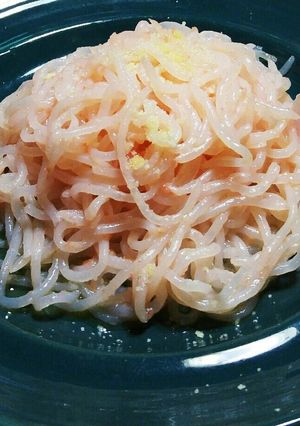 白滝でダイエットタラコバタ~パスタ。-レシピのメイン写真