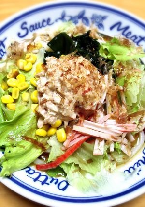 サラダうどん-レシピのメイン写真