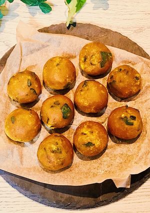 レンジで超簡単♫きなこ入りかぼちゃもち-レシピのメイン写真