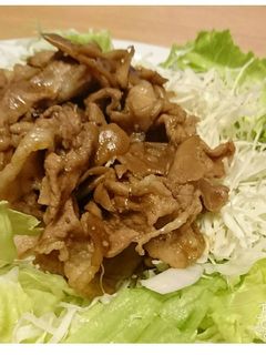 豚こまとキノコのにんにく醤油炒め-レシピのメイン写真