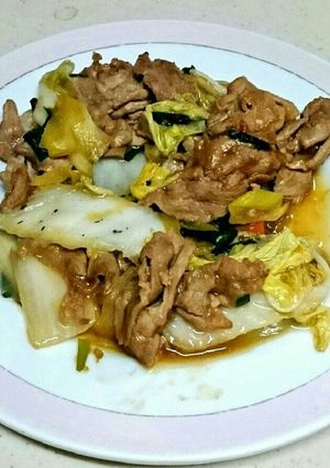 豚肉と白菜の味噌炒め-レシピのメイン写真