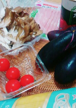 舞茸とナスのトマトスパゲティ-レシピのメイン写真