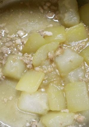 肉の旨味♪ 冬瓜のそぼろあんかけ煮-レシピのメイン写真