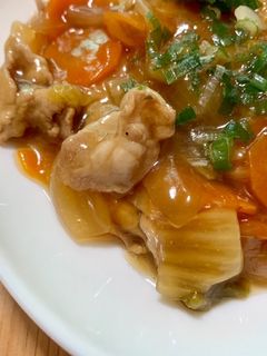 白菜と豚肉のあんかけ-レシピのメイン写真