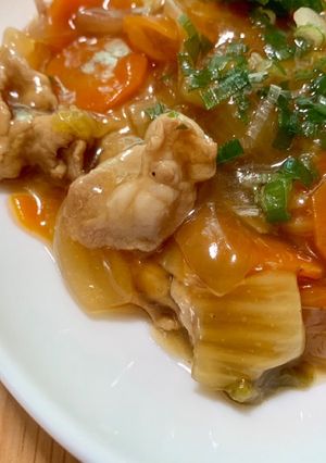 白菜と豚肉のあんかけ-レシピのメイン写真