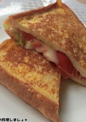 簡単★トマトとチーズのフレンチトースト-レシピのメイン写真