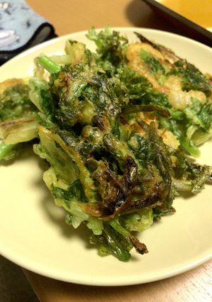 サクサク!春菊とエビのかき揚げ-レシピのメイン写真