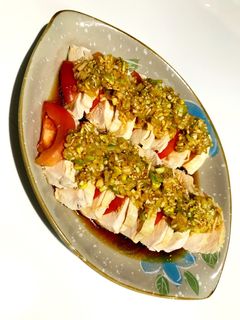 よだれ鶏トマトサンド-レシピのメイン写真