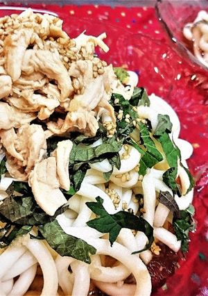 さっぱり～！【梅ささみのぶっかけうどん】-レシピのメイン写真