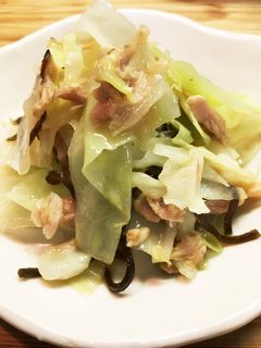 キャベツとツナと塩昆布和え-レシピのメイン写真