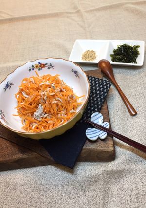 ☆レンジでチン！人参としらすの梅肉あえ☆-レシピのメイン写真