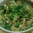 栄養満点!ささみと大葉と梅の雑炊