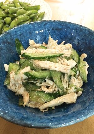 作り置き＊鶏胸肉ときゅうりの中華和え-レシピのメイン写真