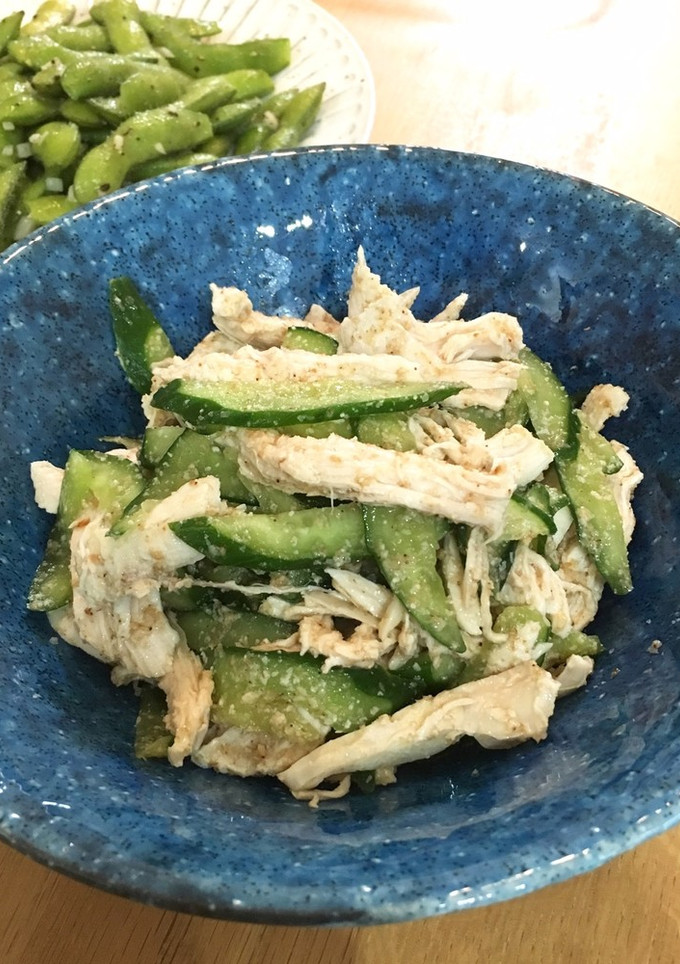 作り置き＊鶏胸肉ときゅうりの中華和え-レシピのメイン写真