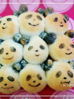 子どもでもできる簡単『ちぎりパンダパン』-レシピのメイン写真