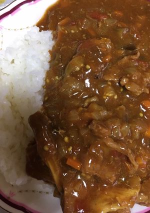 簡単な牛すじ夏野菜カレー-レシピのメイン写真