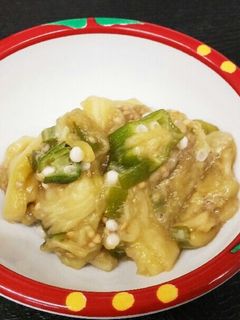 蒸しなす&オクラの甘酢和え-レシピのメイン写真