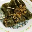 豚小間とえのきの、甘辛海苔くるみ