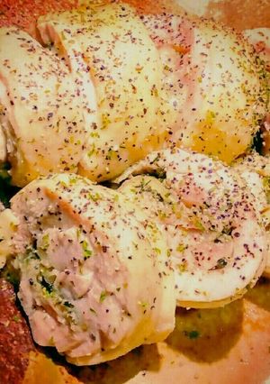 レンジで簡単！チキンのチーズロール-レシピのメイン写真