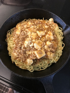 スキレットで 熱々麻婆焼きそば-レシピのメイン写真