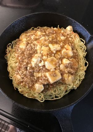 スキレットで 熱々麻婆焼きそば-レシピのメイン写真