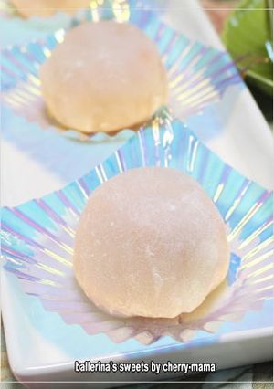 和菓子★レンジで作るプリンスメロン大福-レシピのメイン写真