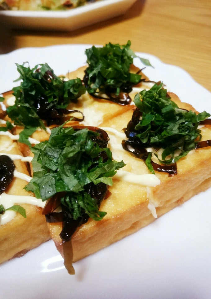 おかずに！肴に！絹揚げの昆布佃煮のせ-レシピのメイン写真