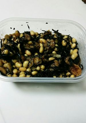 レンジで芽ひじきと大豆の煮物-レシピのメイン写真