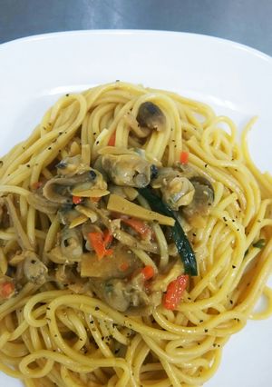 超簡単❗あさりのビビンバ風パスタ-レシピのメイン写真