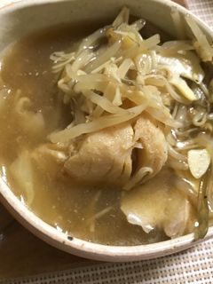 ぬか漬け魚で簡単こっくり中華風スープ-レシピのメイン写真