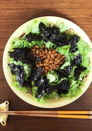 納豆とレタスのボリューミーパスタ-レシピのメイン写真