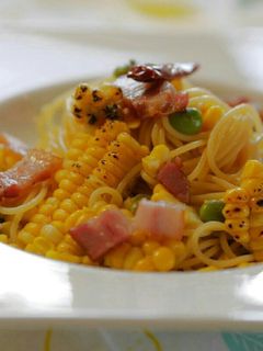 焼きとうもろこしのペペロンチーノ-レシピのメイン写真