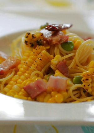 焼きとうもろこしのペペロンチーノ-レシピのメイン写真