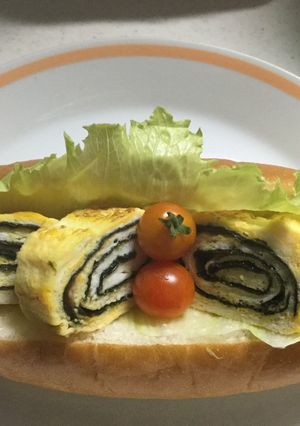 だし巻き卵ロールパン-レシピのメイン写真