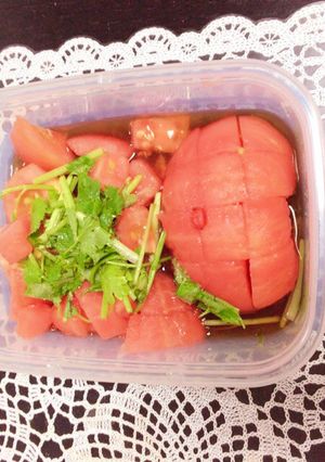 トマトとパクチーのサラダ♡-レシピのメイン写真