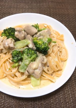 チキンアルフレッド✤濃厚クリームパスタ-レシピのメイン写真