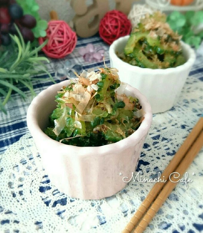 レンジで簡単!!ゴーヤのおひたし-レシピのメイン写真