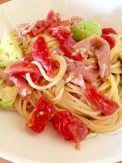 こぶ茶deトマト冷製パスタ-レシピのメイン写真