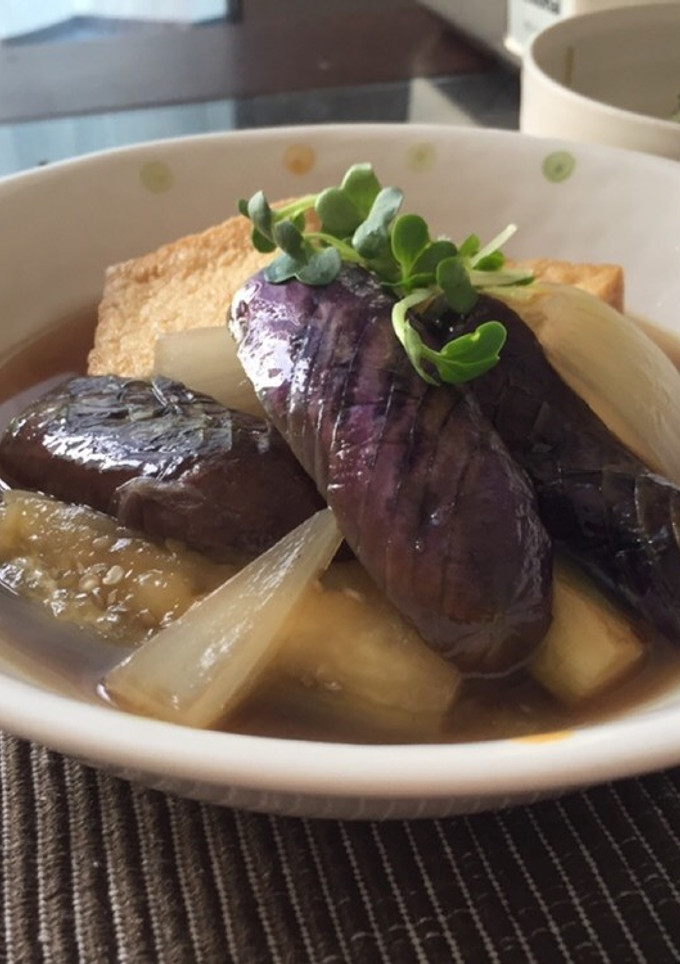 簡単 なすと厚揚げの煮物-レシピのメイン写真