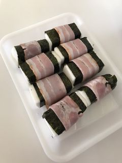 弁当おかず後一品はんぺん海苔巻きベーコン-レシピのメイン写真